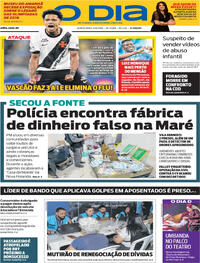 Capa do jornal O Dia 06/08/2026