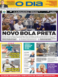 Capa do jornal O Dia 07/02/2026