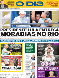 Capa do jornal O Dia 07/03/2026