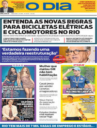 Capa do jornal O Dia 07/04/2026