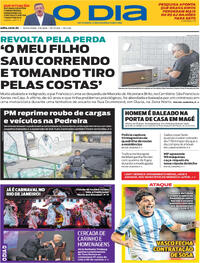 Capa do jornal O Dia 07/08/2026