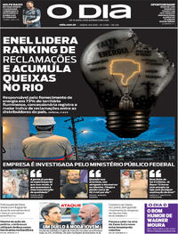 Capa do jornal O Dia 08/08/2026