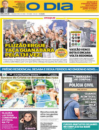 Capa do jornal O Dia 09/02/2026
