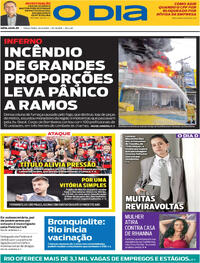 Capa do jornal O Dia 10/03/2026