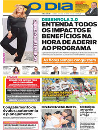 Capa do jornal O Dia 10/05/2026
