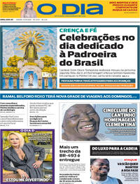 Capa Jornal O Dia