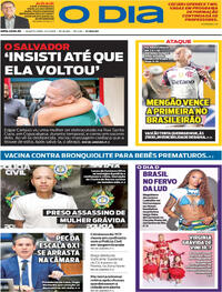 Capa do jornal O Dia 11/02/2026