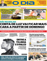 Capa do jornal O Dia 11/03/2026