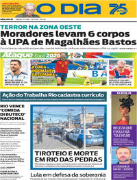 Capa Jornal O Dia