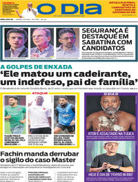 Capa Jornal O Dia