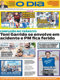 Capa do jornal O Dia 13/04/2026