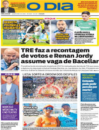 Capa do jornal O Dia 15/04/2026