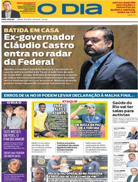 Capa do jornal O Dia 16/05/2026