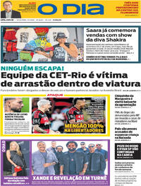 Capa do jornal O Dia 17/04/2026