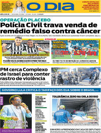 Capa Jornal O Dia