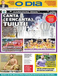 Capa do jornal O Dia 18/02/2026