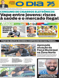Capa do jornal O Dia 18/06/2026
