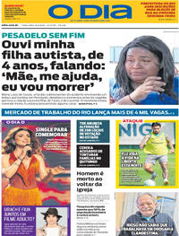 Capa Jornal O Dia