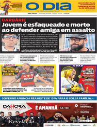 Capa Jornal O Dia