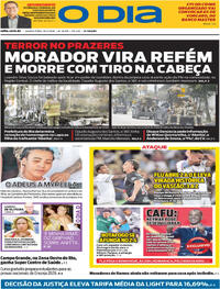 Capa do jornal O Dia 19/03/2026
