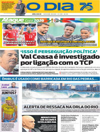 Capa Jornal O Dia