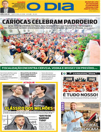 Capa do jornal O Dia 21/01/2026