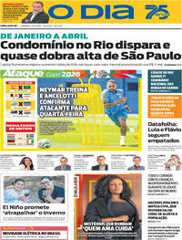 Capa Jornal O Dia