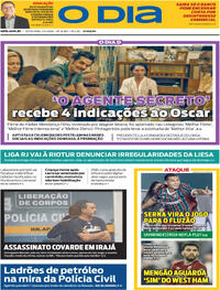 Capa do jornal O Dia 23/01/2026