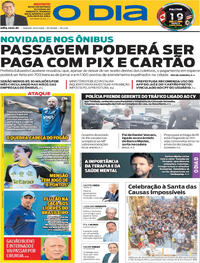 Capa do jornal O Dia 23/05/2026