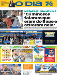 Capa do jornal O Dia 23/06/2026