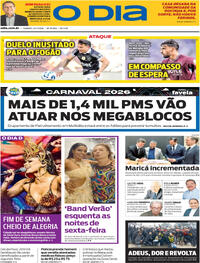 Capa do jornal O Dia 24/01/2026