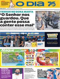 Capa do jornal O Dia 24/06/2026