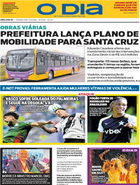 Capa Jornal O Dia