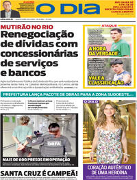 Capa do jornal O Dia 25/02/2026