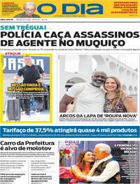 Capa do jornal O Dia 25/07/2026