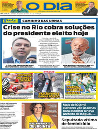 Capa Jornal O Dia