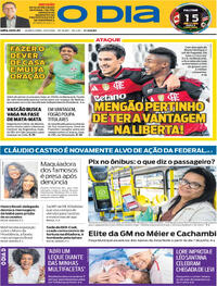 Capa do jornal O Dia 27/05/2026