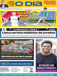 Capa do jornal O Dia 28/01/2026