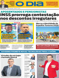 Capa do jornal O Dia 28/03/2026