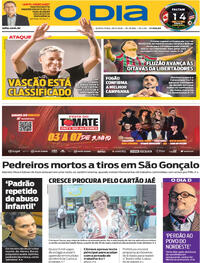 Capa do jornal O Dia 28/05/2026