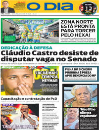 Capa do jornal O Dia 29/05/2026