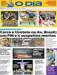 Capa do jornal O Dia 30/07/2026