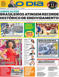 Capa do jornal O Dia 31/05/2026