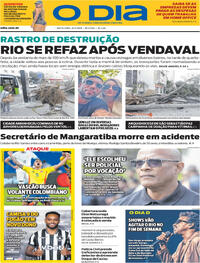 Capa do jornal O Dia 31/07/2026