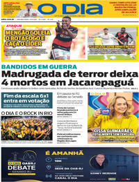 Capa Jornal O Dia