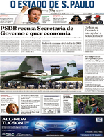Capa do jornal Estadão 03/12/2016