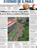 Capa do jornal Estadão 05/12/2016