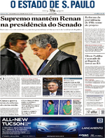 Capa do jornal Estadão 08/12/2016
