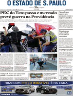 Capa do jornal Estadão 14/12/2016