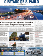 Capa do jornal Estadão 21/12/2016
